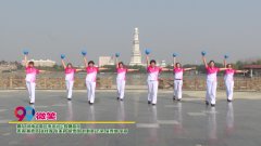 河南省周口市滨河公园广场舞微笑-团队演示