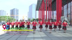 武汉沌口红叶广场舞我的家乡是天堂-团队演示