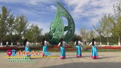北京加州飞龙广场舞多情的萨日朗背身-团队演示