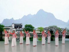 北京加州飞龙广场舞水乡新娘正背-团队演示