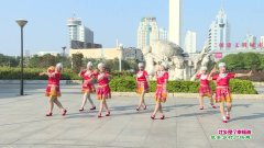广西贵港市西山乾隆广场舞壮乡是个幸福海-团队演示