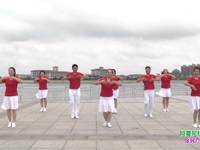 大丰港南团团员健身广场舞阿哥阿妹跳起来编舞凤阳