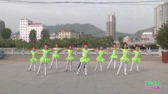 陕西田益珍丹凤舞蹈培训中心广场舞我心永恒-团队演示