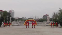 河南上蔡史彭红太阳广场舞开门红-团队演示
