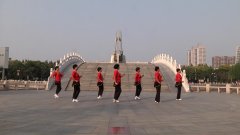 河南禹州菊红广场舞巾帼风-团队演示