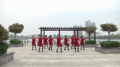 江苏省盐城市海滨县新时代广场舞草原祝酒歌-团队演示
