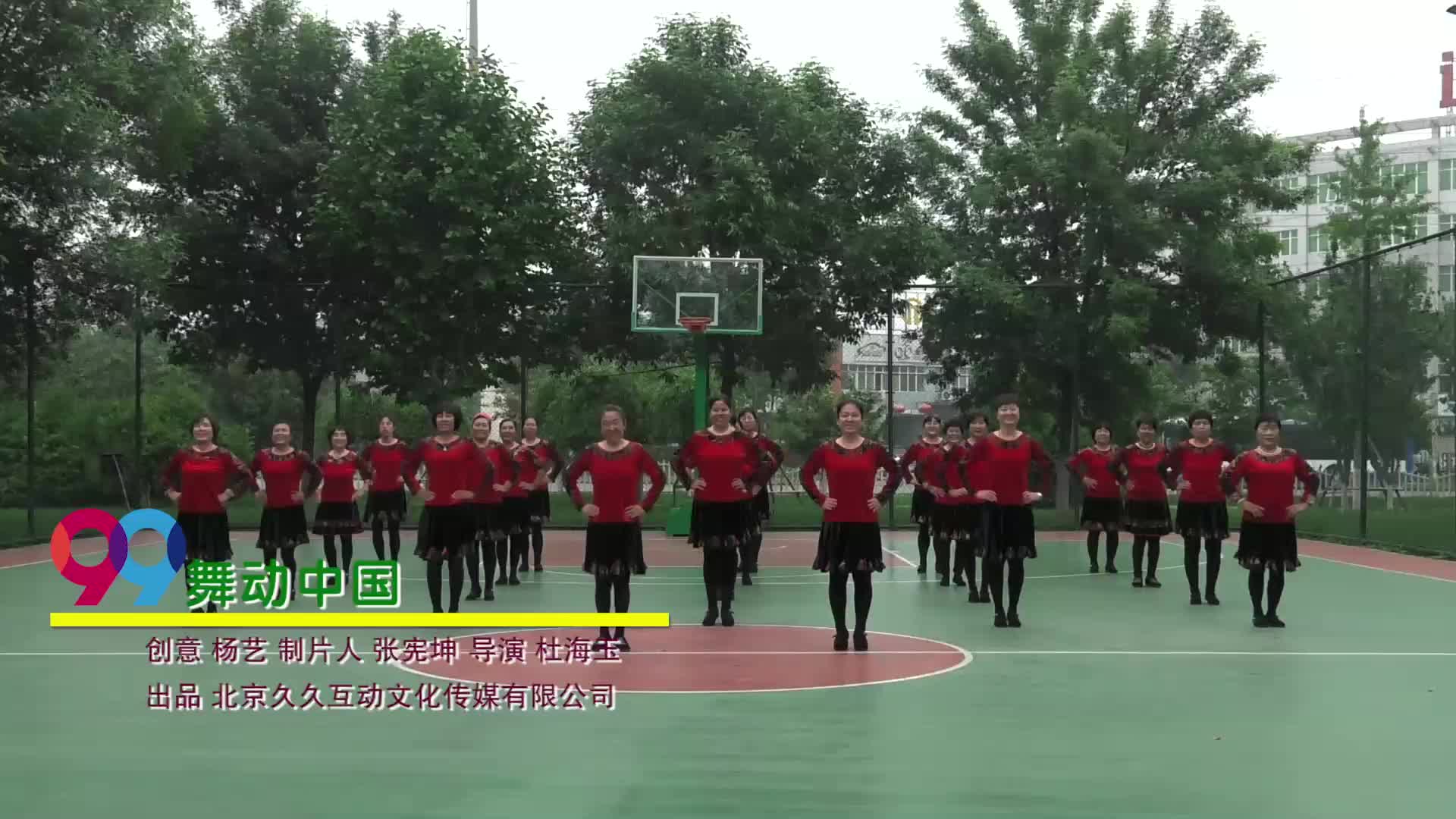 北京市平谷区开心广场舞舞动中国-团队演示