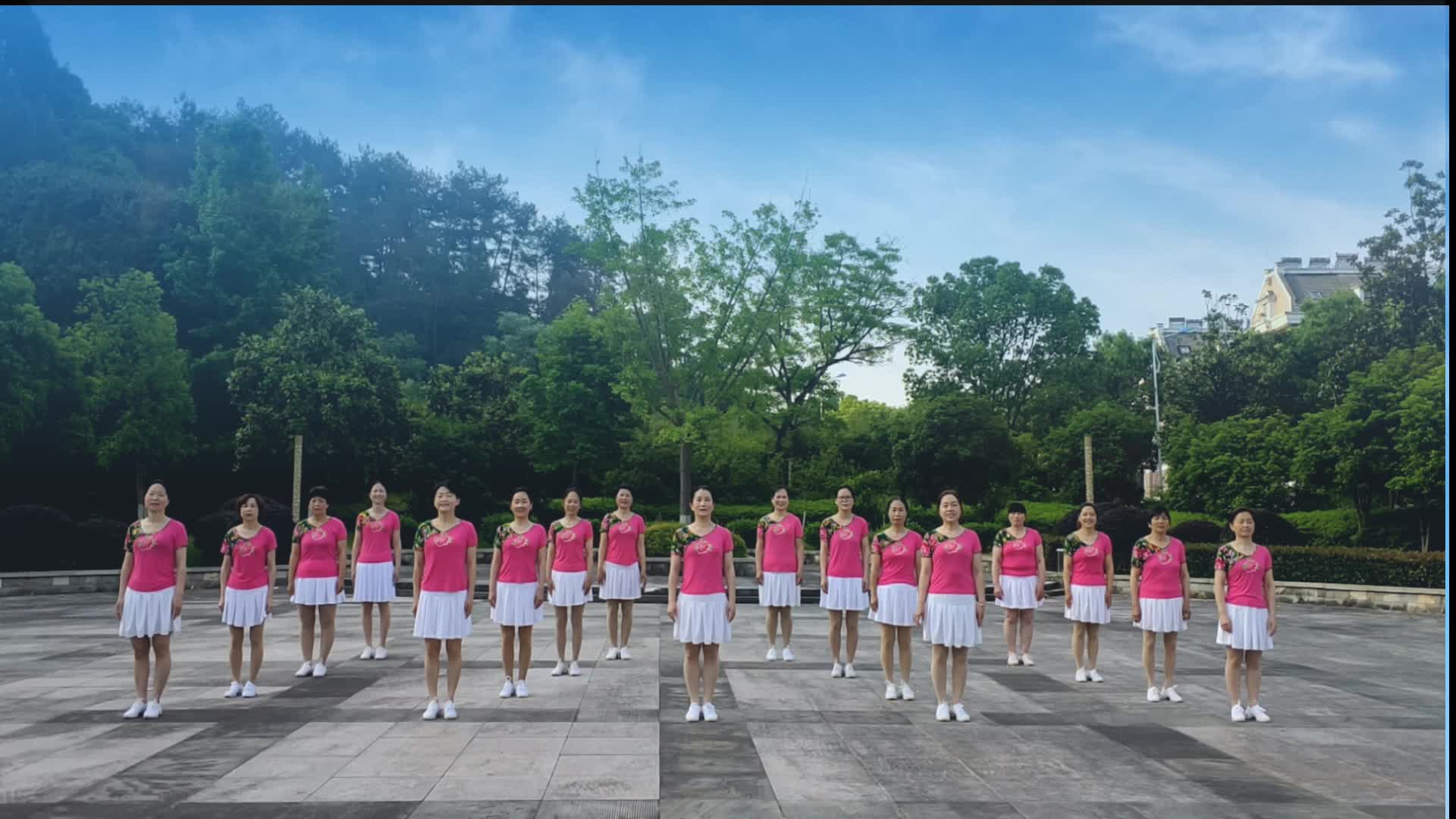 千岛湖秀水广场舞爱上一朵花-团队演示