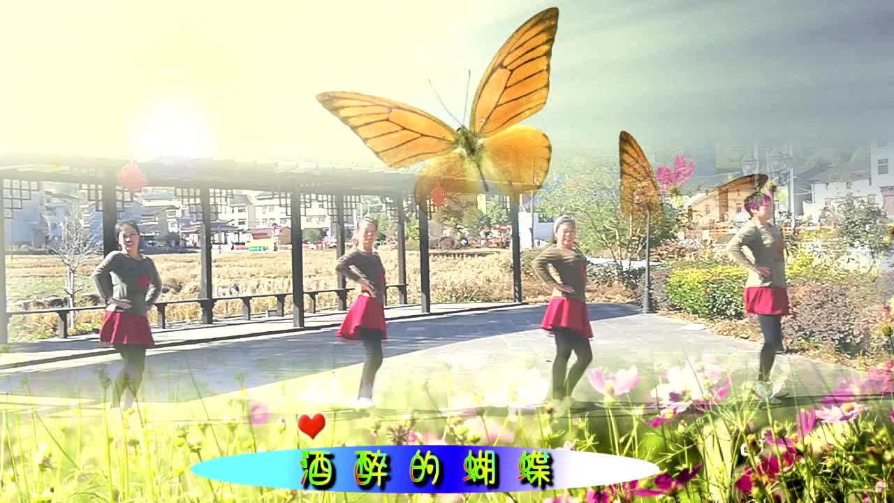 政和县梅坡村广场舞酒醉的蝴蝶--团队演示