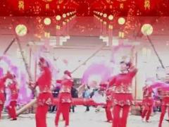 高安欣悦广场舞红红的中国结-扇子舞